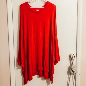 pink free people tunic